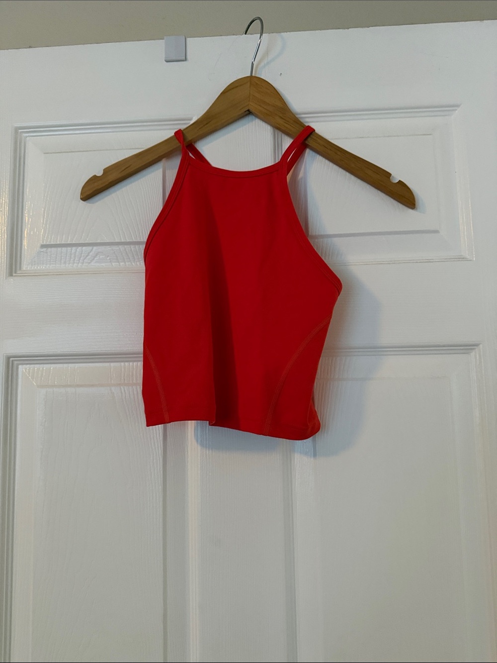 lululemon athletica Red High-Neck Crop Tank